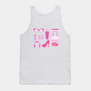 Pink Accessories Tank Top